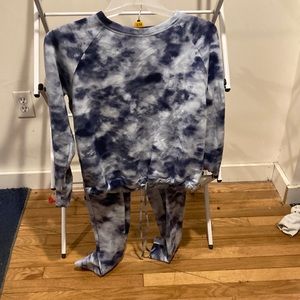 Gap Matching Blue Tie Dye Loungewear Set